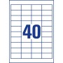 Avery 3657 etichetta autoadesiva Rettangolo Permanente Bianco 4000 pz (3657)