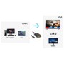 Hamlet XVAUC-VGA20 cavo e adattatore video 2 m USB tipo-C VGA (D-Sub) Nero (XVAUC-VGA20)