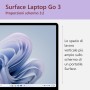 Microsoft Surface Laptop Go 3 (12,45" Intel Core i5, 16 GB RAM, 256 GB SSD - Platino, Windows 11) (XKQ-00025)