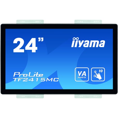 iiyama ProLite TF2415MC-B2 monitor touch screen 60,5 cm (23.8") 1920 x 1080 Pixel Multi-touch Multi utente Nero (TF2415MC-B2)