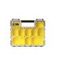 Stanley 1-97-518 Cassetta degli attrezzi Scatola per minuteria Plastica Nero, Trasparente, Giallo (1-97-518)