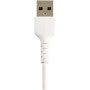 StarTech.com Cavo da USB-A a Lightning da 15cm bianco - Robusto e resistente cavo di alimentazione/sincronizzazi (RUSBLTMM15CMW)