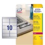 Avery L6012-20 etichetta autoadesiva Rettangolo con angoli arrotondati Permanente Argento 200 pz (L6012-20)