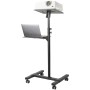 StarTech.com Supporto per proiettore e laptop mobile - Carrello portatile per proiettore resistente (2 ripiani, re (ADJPROJCART)