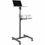 StarTech.com Supporto per proiettore e laptop mobile - Carrello portatile per proiettore resistente (2 ripiani, re (ADJPROJCART)
