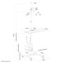 Neomounts by Newstar FPMA-MOBILE1700 carrello e supporto multimediale Nero (FPMA-MOBILE1700)
