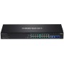 Trendnet TPE-3018LS switch di rete Gestito Gigabit Ethernet (10/100/1000) Supporto Power over Ethernet (PoE) 1U Ner (TPE-3018LS)