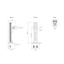 Multibrackets 0723 supporto da tavolo per Tv a schermo piatto 127 cm (50") Morsa/Bullone di ancoraggio Nero (MB0723)