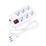Vultech MU-03 prolunghe e multiple 1,5 m 6 presa(e) AC Bianco (MU-03)