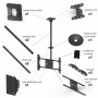 Multibrackets 5484 Supporto per display espositivi 160 cm (63") Nero (MB5484)