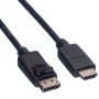 Value 11.99.5781 cavo e adattatore video 2 m DisplayPort Nero (RO11.99.5781)
