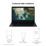 Samsung XE340XDAA-EXP Chromebook 35,6 cm (14") HD Intel® Celeron® N 4 GB LPDDR4x-SDRAM 64 GB eMMC Wi-Fi 6 (80 (XE340XDA-KA1IT)