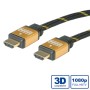 ROLINE 11.04.5510 cavo HDMI 20 m HDMI tipo A (Standard) Nero, Oro (RO11.04.5510)