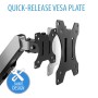 V7 Doppia staffa monitor con regolazione a sfioramento (DM1DTA-1E)