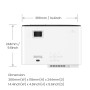 BenQ X500i videoproiettore Proiettore a corto raggio 2200 ANSI lumen DLP 2160p (3840x2160) Nero, Bianco (9H.JSC77.17E)