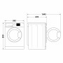 Hotpoint Active NDB 10736 WA IT lavasciuga Libera installazione Caricamento frontale Bianco D (NDB10736WAIT)