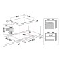 Hotpoint PCN 640 T (AN) R /HA piano cottura Antracite Da incasso 59 cm Gas 4 Fornello(i) (PCN640T(AN)R/HA)