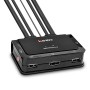 Lindy 42345 switch per keyboard-video-mouse (kvm) Montaggio rack Nero (42345)