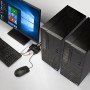Lindy 42345 switch per keyboard-video-mouse (kvm) Montaggio rack Nero (42345)
