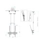 Multibrackets 6133 Supporto per display espositivi 2,54 m (100") Nero (MB6133)