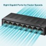 TP-LINK LS1008G Non gestito Gigabit Ethernet (10/100/1000) Nero (LS1008G)