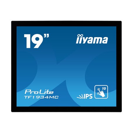 iiyama ProLite TF1934MC-B7X monitor touch screen 48,3 cm (19") 1280 x 1024 Pixel Multi-touch Nero (TF1934MC-B7X)