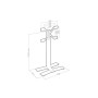 ITB ER039040 Supporto TV a parete 190,5 cm (75") Nero, Bianco (ER039040)