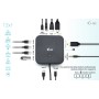 i-tec USB-C HDMI Dual DP Docking Station with Power Delivery 100 W + Universal Charger 100 W (C31TRI4KDPDPRO100)