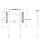 Multibrackets 5631 Supporto TV a parete 139,7 cm (55") Nero (MB5631)