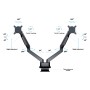 Multibrackets 3965 supporto da tavolo per Tv a schermo piatto 81,3 cm (32") Morsa Nero (MB3965)