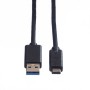 ROLINE 11.02.9011 cavo USB 1 m USB 3.2 Gen 1 (3.1 Gen 1) USB A USB C Nero (11.02.9011)