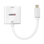 Lindy 43339 cavo e adattatore video 0,1 m USB tipo-C HDMI Bianco (43339)