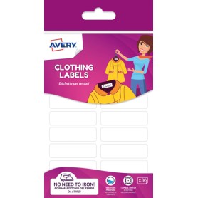Avery ETVET36-UK etichetta autoadesiva Rettangolo Permanente Bianco 36 pz (ETVET36-UK)
