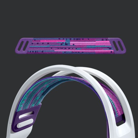 Logitech G G733 LIGHTSPEED Wireless RGB Gaming Headset Auricolare A Padiglione Giocare Bianco (981-000883)