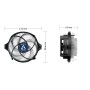 ARCTIC Alpine 23 - Compact AMD CPU-Cooler Processore Set refrigerante 9 cm Alluminio, Nero 1 pz (ACALP00035A)