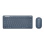 LYRA WL KEYBOARD & MOUSE IT BLUE (24938)