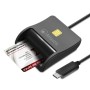 Atlantis Land P005-SMARTCR-C lettore di card readers USB USB tipo-C Nero (P005-SMARTCR-C)