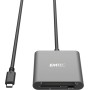 HUB ULTRASLIM LETTORE TYPE C PER SD/ MICRO SD / CF (ECCAREADT610C)