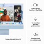 Apple iMac con Retina 24'' Display 4.5K M3 chip con 8‑core CPU e 8‑core GPU, 256GB SSD - Blu (MQRC3T/A)