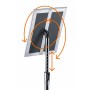 Durable 479923 stand informativo e supporto per brochure A3 Alluminio, Plastica, Acciaio Argento (479923)