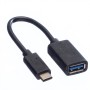 Value 11.99.9030 cavo USB 0,15 m USB 3.2 Gen 1 (3.1 Gen 1) USB C USB A (RO11.99.9030)