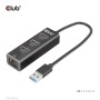CLUB3D USB 3.2 Gen1 Type-A, 3 Ports Hub with Gigabit Ethernet (CSV-1430A)