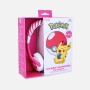 OTL Technologies Pokémon Pokéball Pink Kids Cuffie Cablato A Padiglione Giocare Rosa, Bianco (PK0842)
