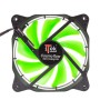 itek Cosmo Flow Case per computer Ventilatore 12 cm Nero, Verde (ITCFLC12G)