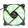itek Cosmo Flow Case per computer Ventilatore 12 cm Nero, Verde (ITCFLC12G)
