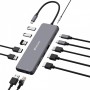 Verbatim CMH-13 USB tipo-C 10000 Mbit/s Argento (32153)
