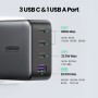 Ugreen 40747 Caricabatterie per dispositivi mobili Universale Nero AC Ricarica rapida Interno (40747)
