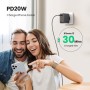 Ugreen 40747 Caricabatterie per dispositivi mobili Universale Nero AC Ricarica rapida Interno (40747)