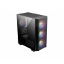 MSI MAG FORGE M100R computer case Midi Tower Nero, Trasparente (306-7G20R21-809)