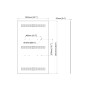 Multibrackets 1201 accessorio per il supporto per pannelli segnaletici Piastra posteriore (MB1201)